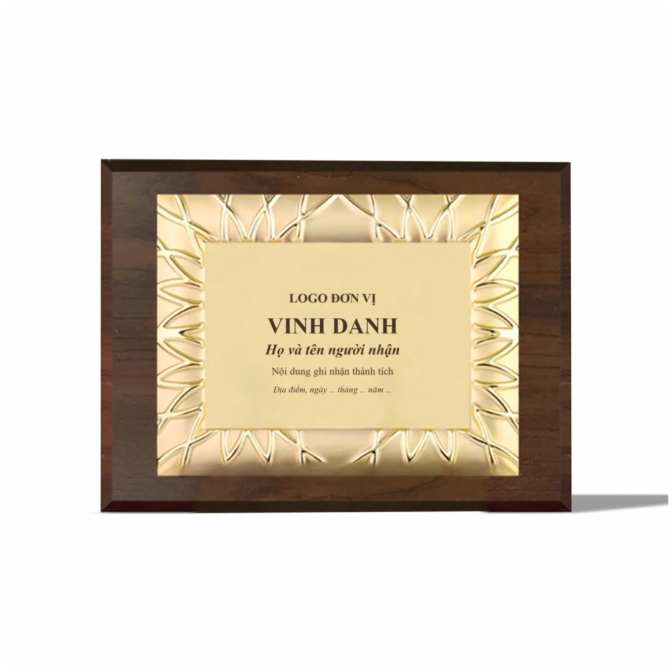 Bảng vinh danh ngang phong cách Art Deco GD08