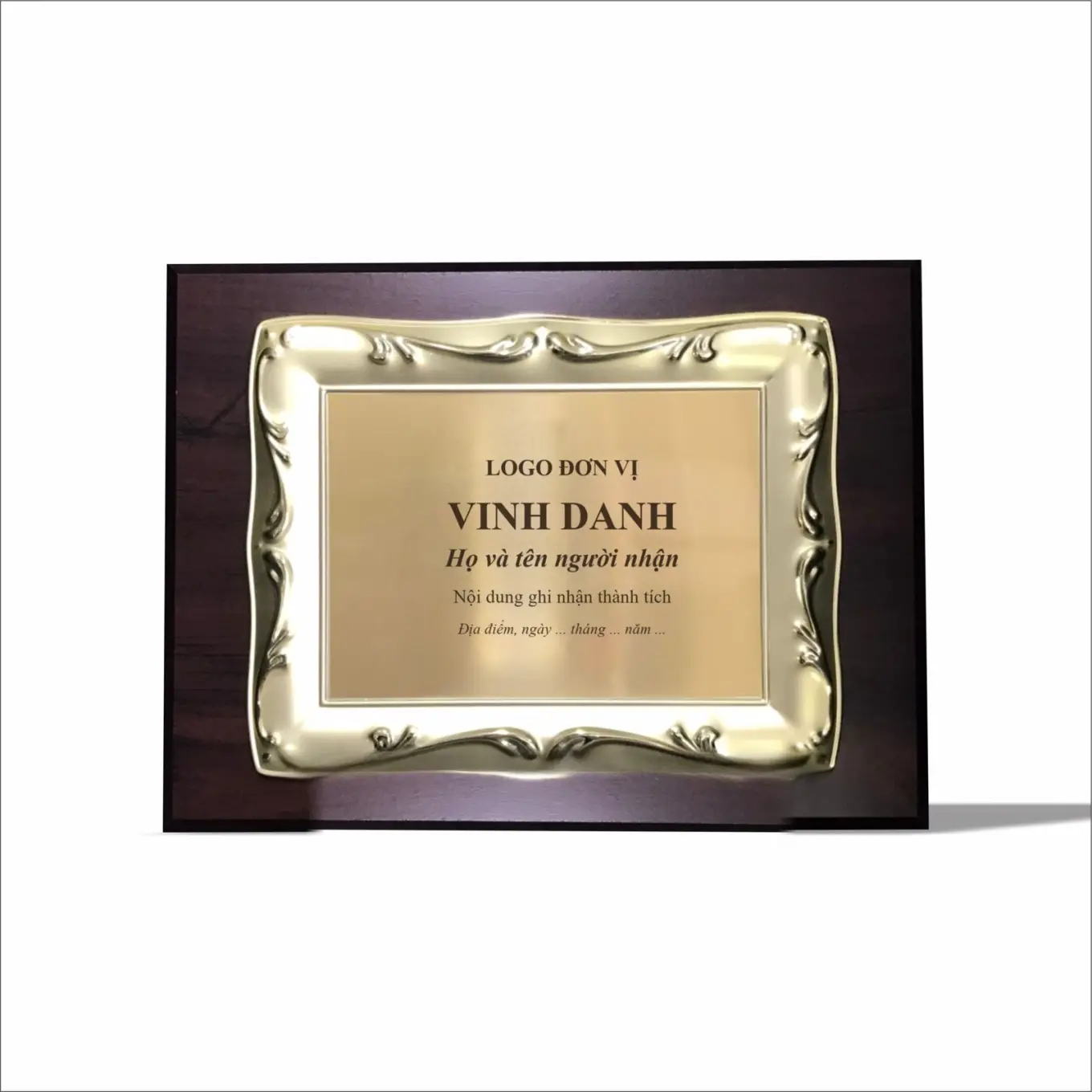 Bảng vinh danh ngang viền uốn GD09