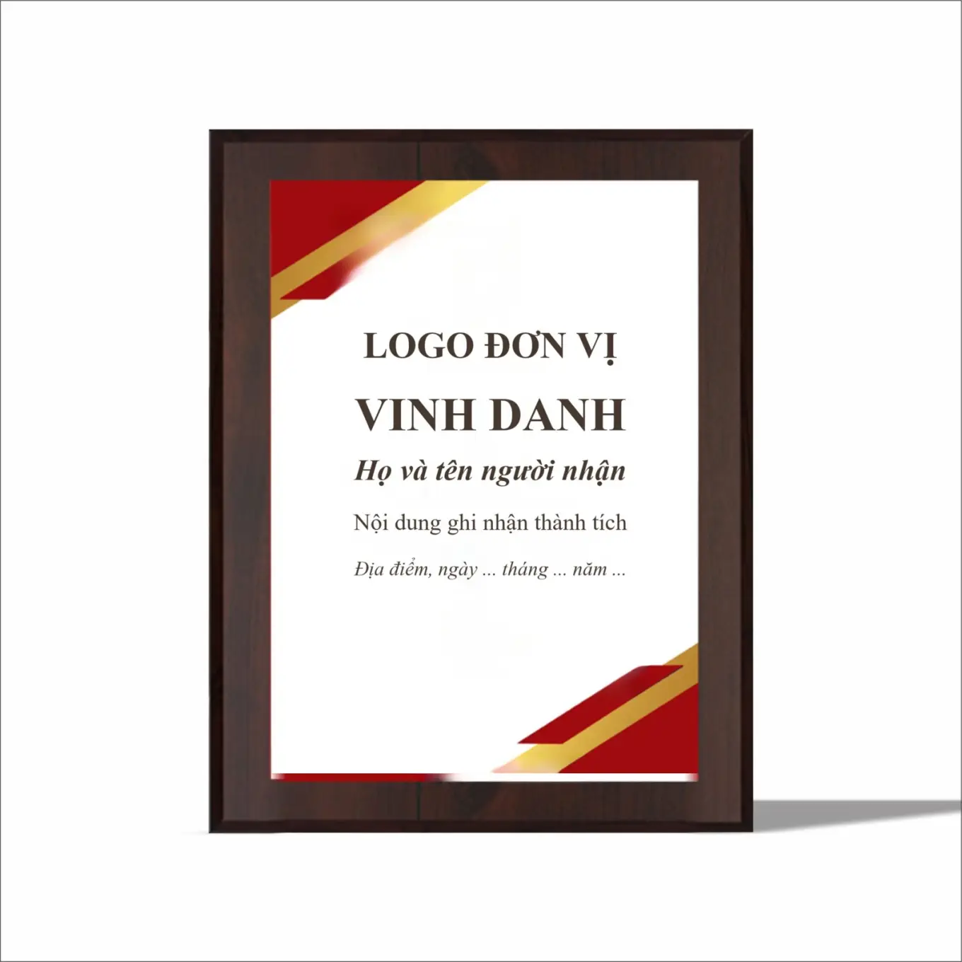 Bảng vinh danh mặt sáng nhận diện thương hiệu GD10
