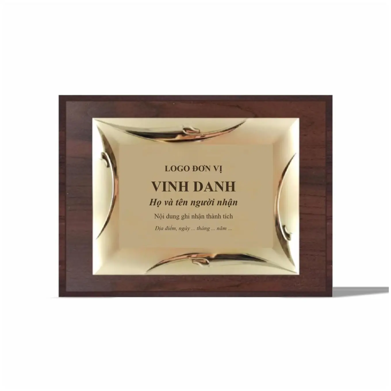Bảng vinh danh ngang họa tiết gấp khúc GD15